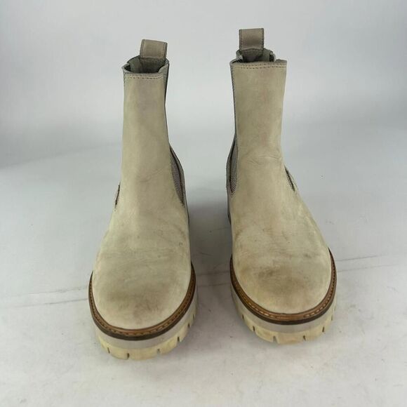 Timberland Courmayeur Valley Chelsea Boot US 11 Beige Pull On Ankle Boots - Picture 2 of 14